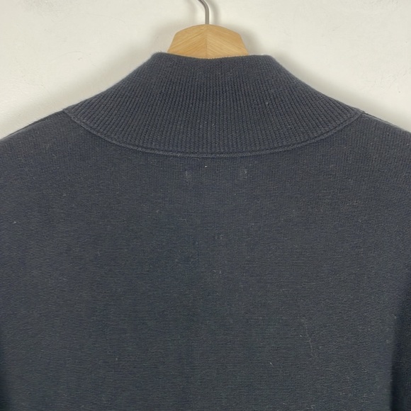 Carbon2Coblt Cashmere blend long sleeve button closure raw seam men's sweater M - Picture 6 of 7